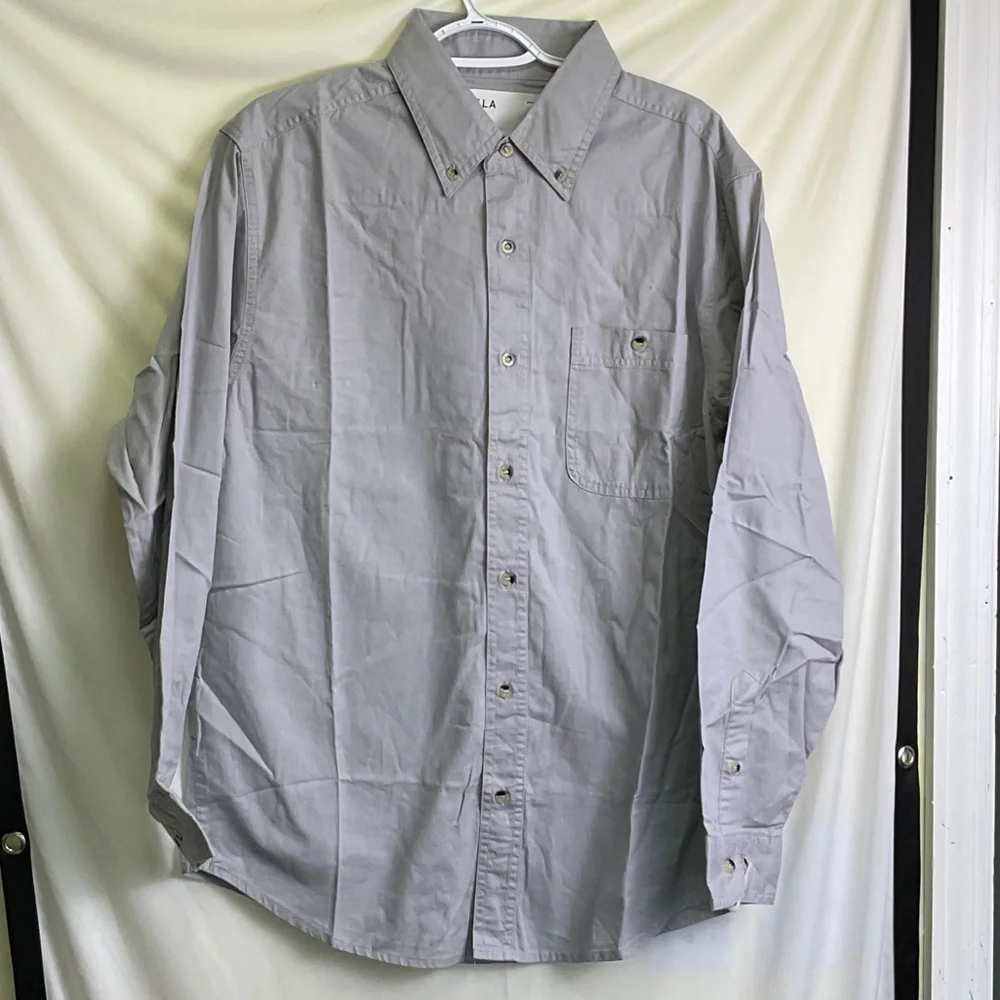 FF.LA Stylish Gray Button-Down Shirt for Men